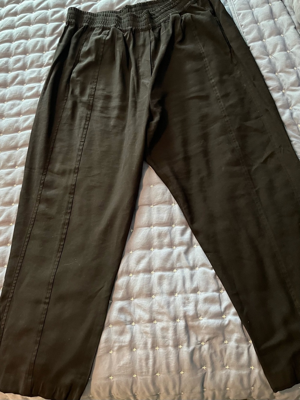 Women’s Italian Black Pull on Pants
